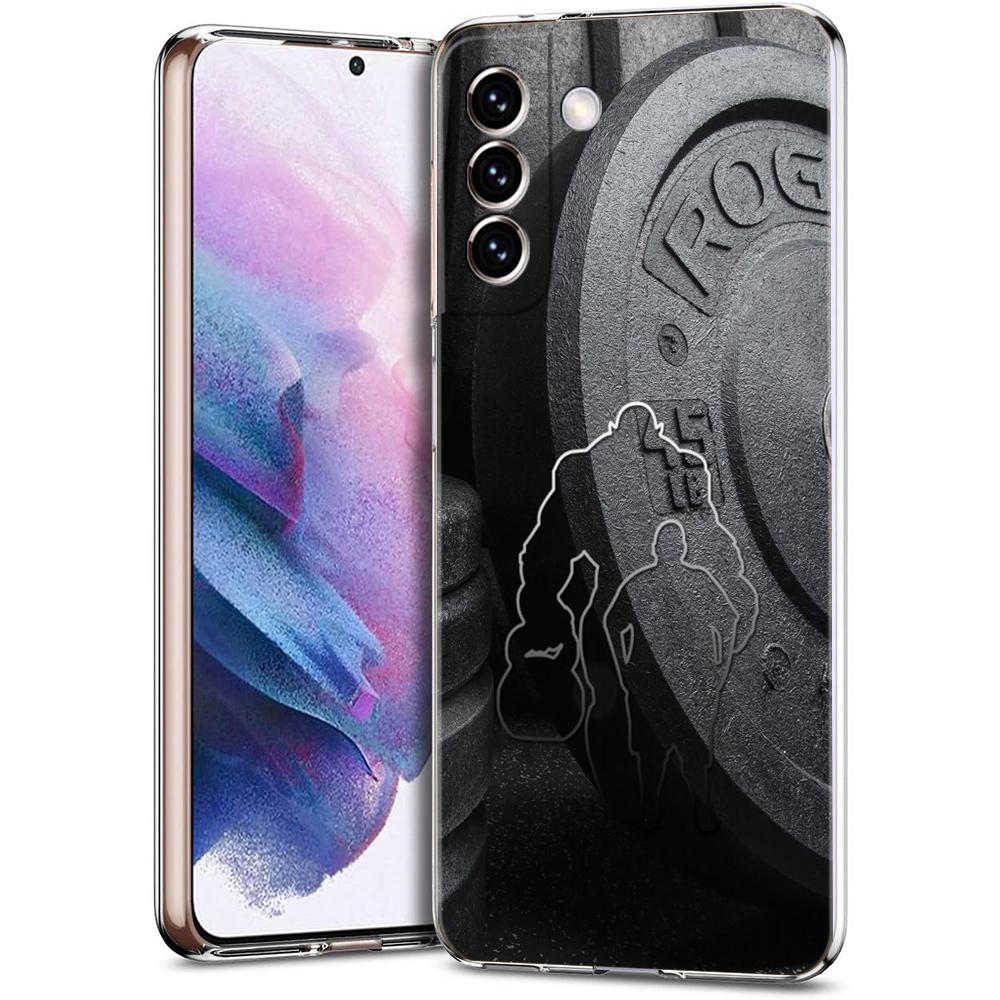 

Прозрачный чехол для телефона для Samsung Galaxy S25 S24 S23 S22 S20 S21 FE Ultra S24 S23 S10 S10E Plus Бодибилдинг Тренажерный зал Фитнес Samsung S24 FE
