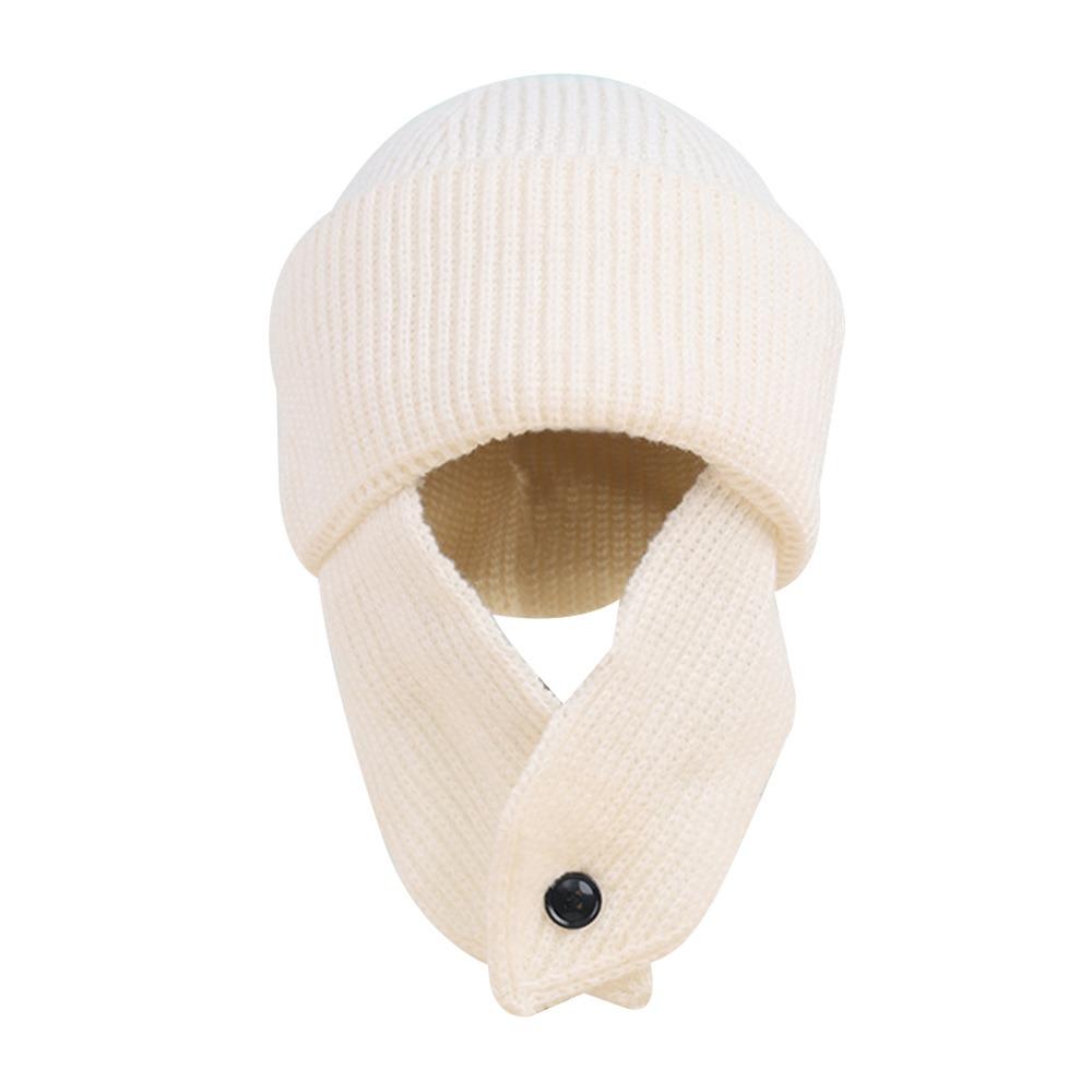 Knitted Winter Hat Warm Ear Protection Cap Fashion Earflap Bonnet  Women