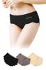 LinoUlu Set of Seamless Panties with Design and Wavy Scallop Seamless Underwear Set 3-Piece No-Slip [Silk-Blended Crotch, Stress-Free, Cut] Panties,