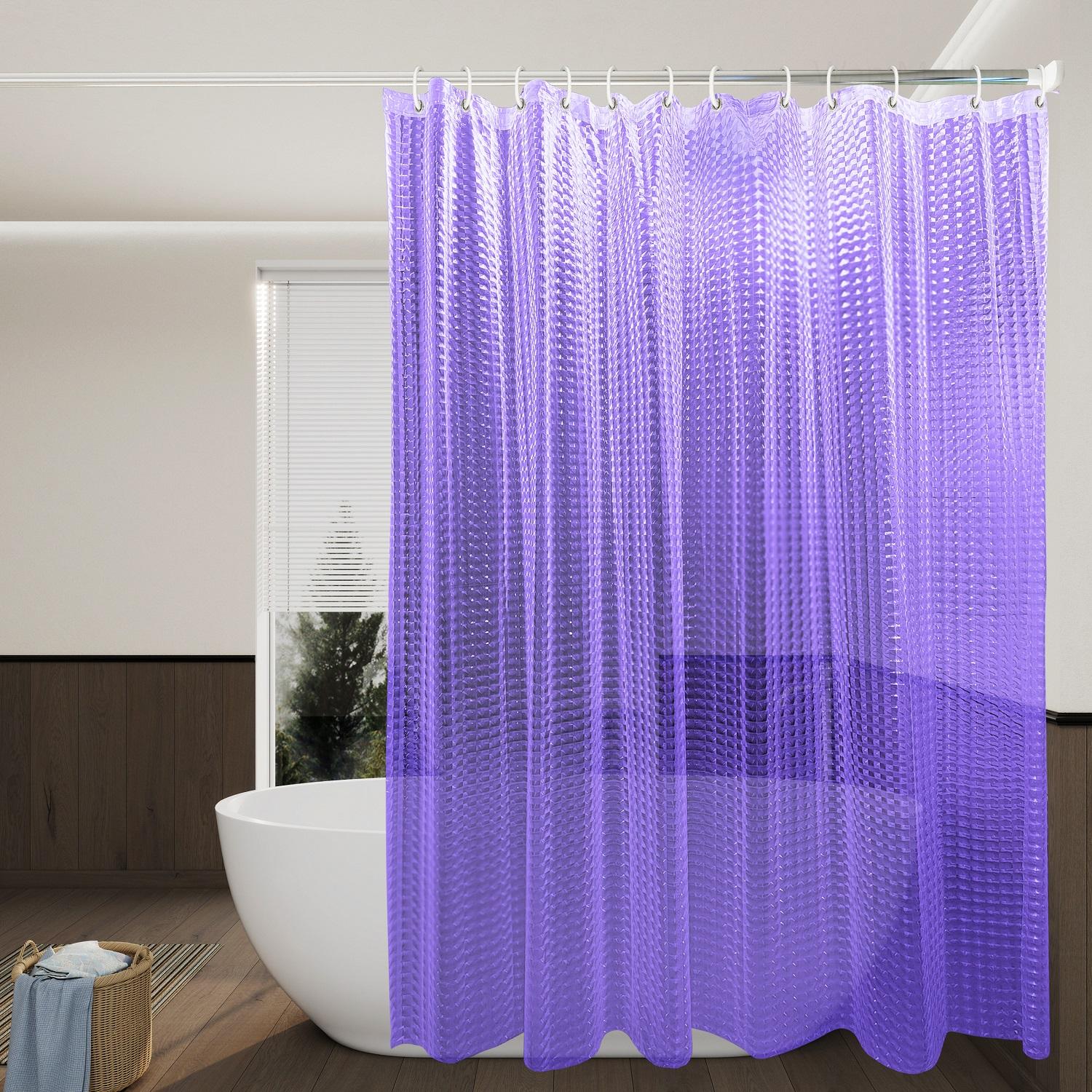 Purple Cat-Eye Bathroom Shower Curtain, Partition and Blocking Curtain, Purple Meets Cat-Eye Texture, Transforming the Bathroom into a Dream 120*180cm