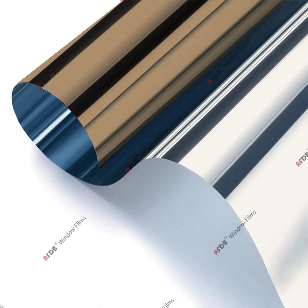 One Way Mirror Window Film Reflective Self Adhesive Film Sun Block Window Sticker Heat Control Privacy Protection Glass Tint