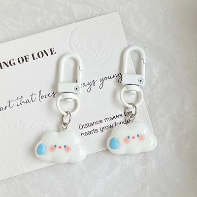 Ins Style Cute Cartoon Cloud Keychain Key Accessories Kawaii Keyring Bag Pendant