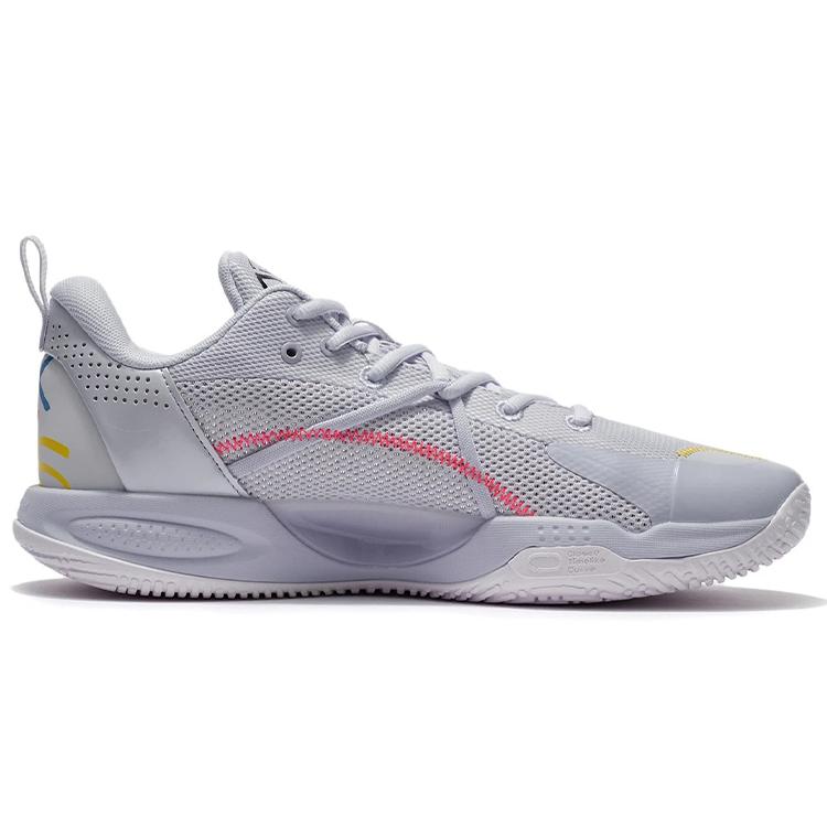 New LiNing Speed 8 Cushioning Anti Slip And Wear Resistant Coverage Support Low Top Basketball Shoes Light Frost Blue ABPS003-4