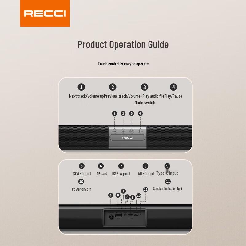 Recci RSK-W32 HIFI Bluetooth Speaker