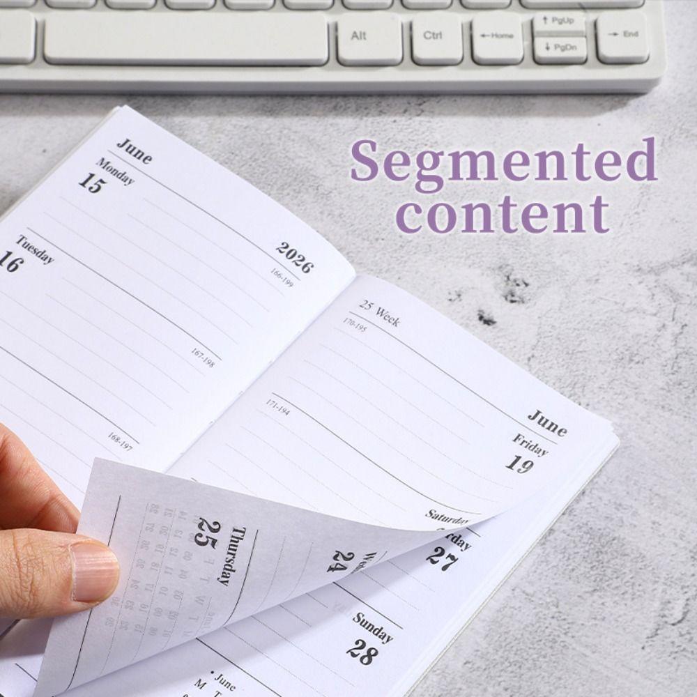 To Do List Appointment Notebooks A6 English Notepad High Quality 2026 Agenda Book  School Office