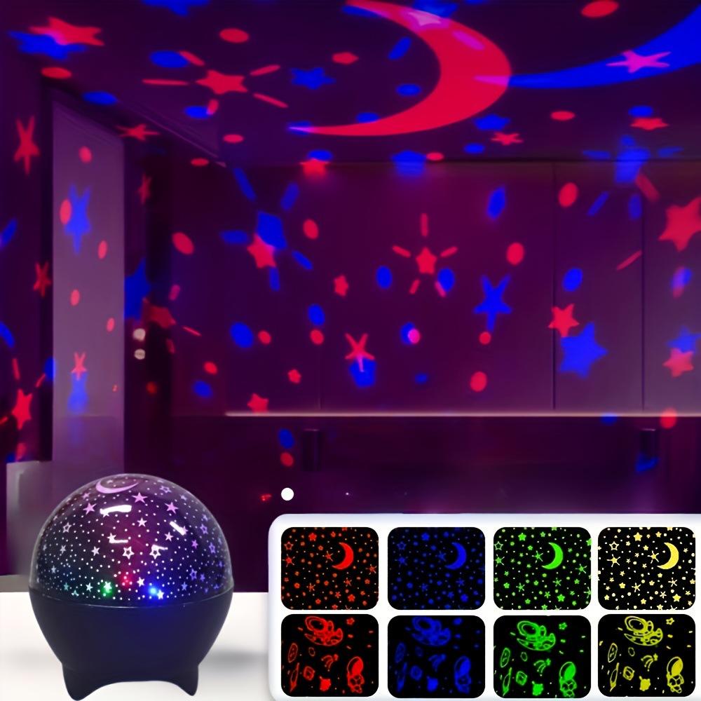 1 Pc Temu explosion starry sky dream projection light star moon atmosphere light northern lights water ripple star spin little magic ball