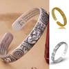 Pixiu Silver Wealth & Luck Bracelet: Unisex Copper Coin Design with Mantra Engravings