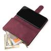 Leather Zipper Wallet Phone Case with Bracket for iPhone 12/XS