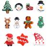 2pcs/lot Christmas Series Lampwork Beads Cute Santa Claus Snowman Xmas Tree Loose Glass Beads For DIY Jewelry Making Accessories