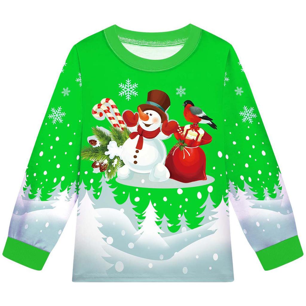 Children's Fashion Suit Skirt Round Neck Long Sleeve Top Pants