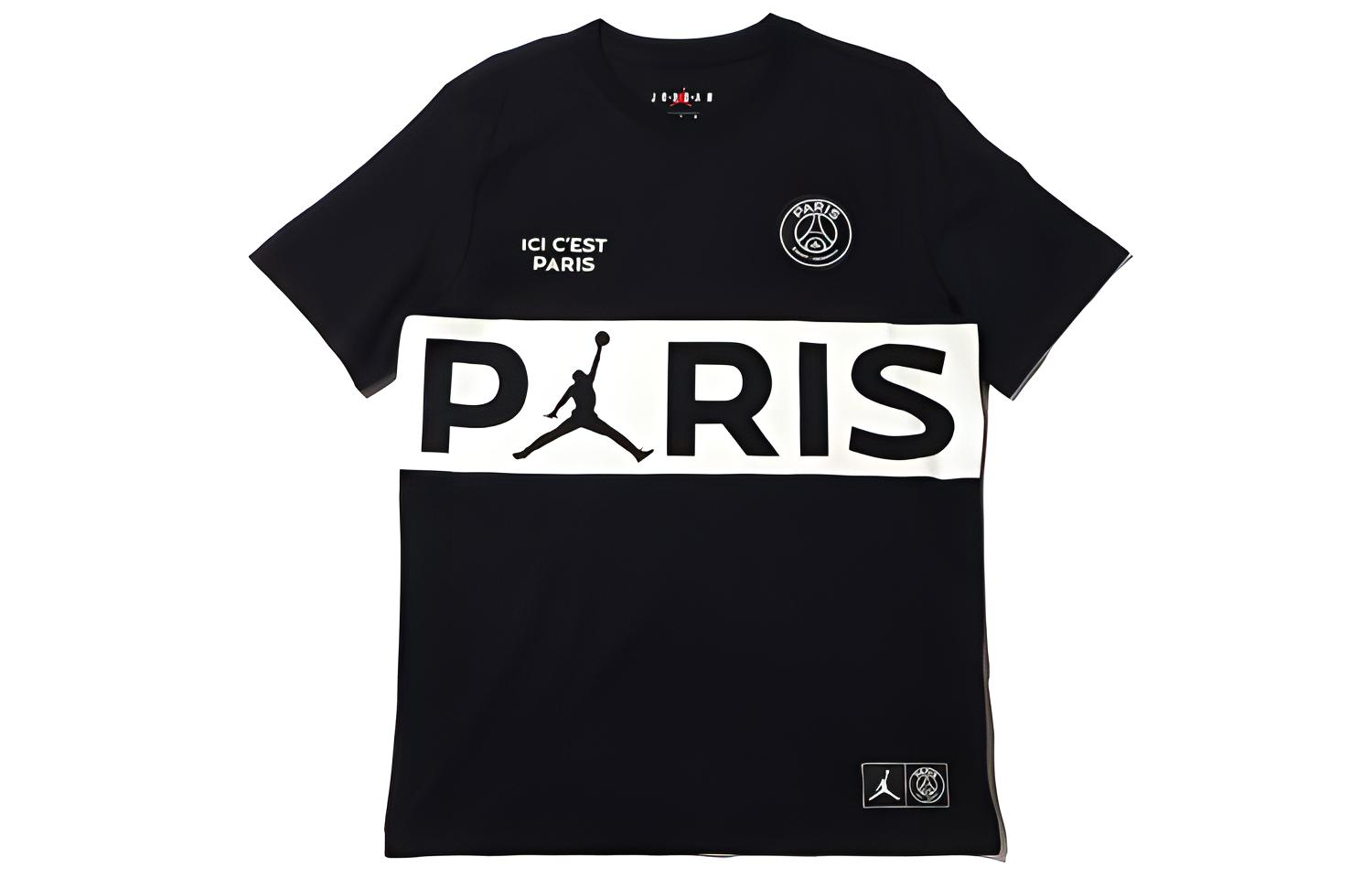 Мужская футболка Jordan x PSG Черная BQ8390-010 XXL