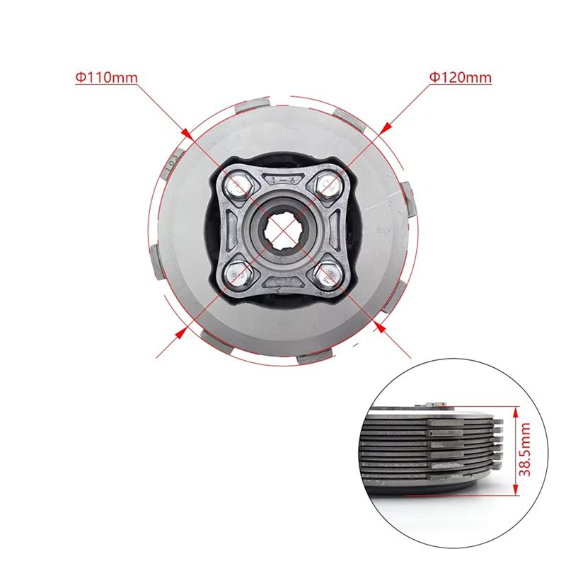NEW-For ZONGSHEN CB Engine Slipper Clutch Assembly Disc Friction Plates Transmission For CB250-F CB250D-G Motorcycle