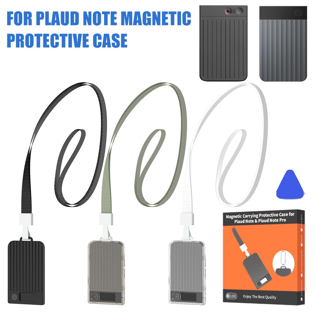 Dla PLAUD Note/Plaud Note Pro(2025) Magnetyczne etui na dyktafon PC z zintegrowanym paskiem na zegarek TPU Dropshipping