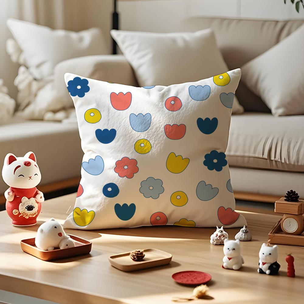 

Nordic Simple Dots Pillow Case Antidustmite Pillowcase Invisible Zipper Silky Short Plush Sofa Cushion Cover 30X30cm