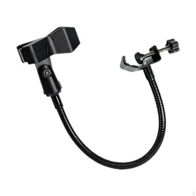 Flexible Mount with Mic Clip, Portable Stand Holder for Desktops