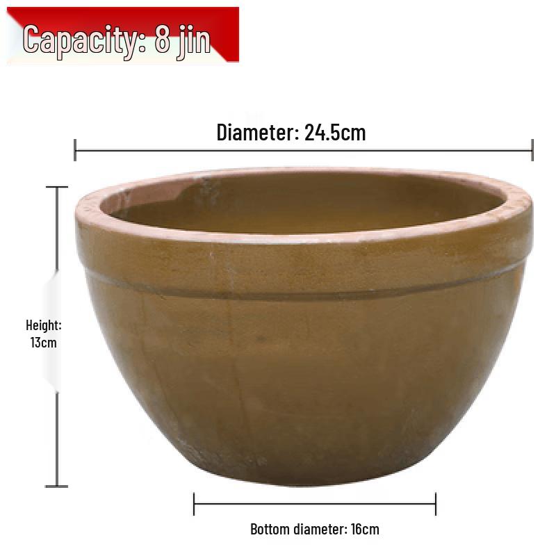 Traditional Ceramic Rice Wine Fermentation Jar