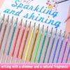 Glitzer Gelstift Set Sanftes Schreiben Farbige Zeichenstifte Tragbar Journaling Basteln
