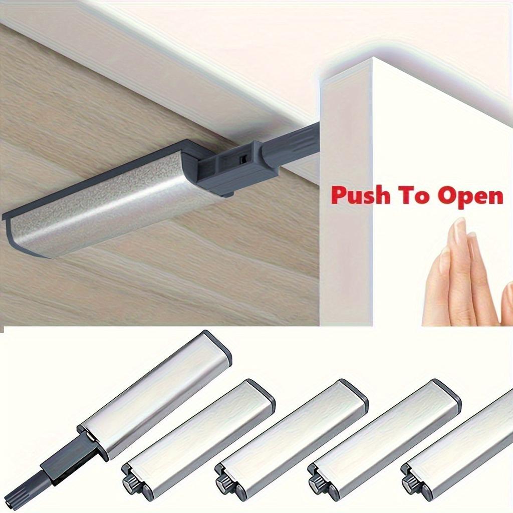 2pcs Cabinet Push Lock, Cabinet Hardware Push Touch Lock, Kitchen Door Push Release Lock, For Drawer Closing Push Buckle