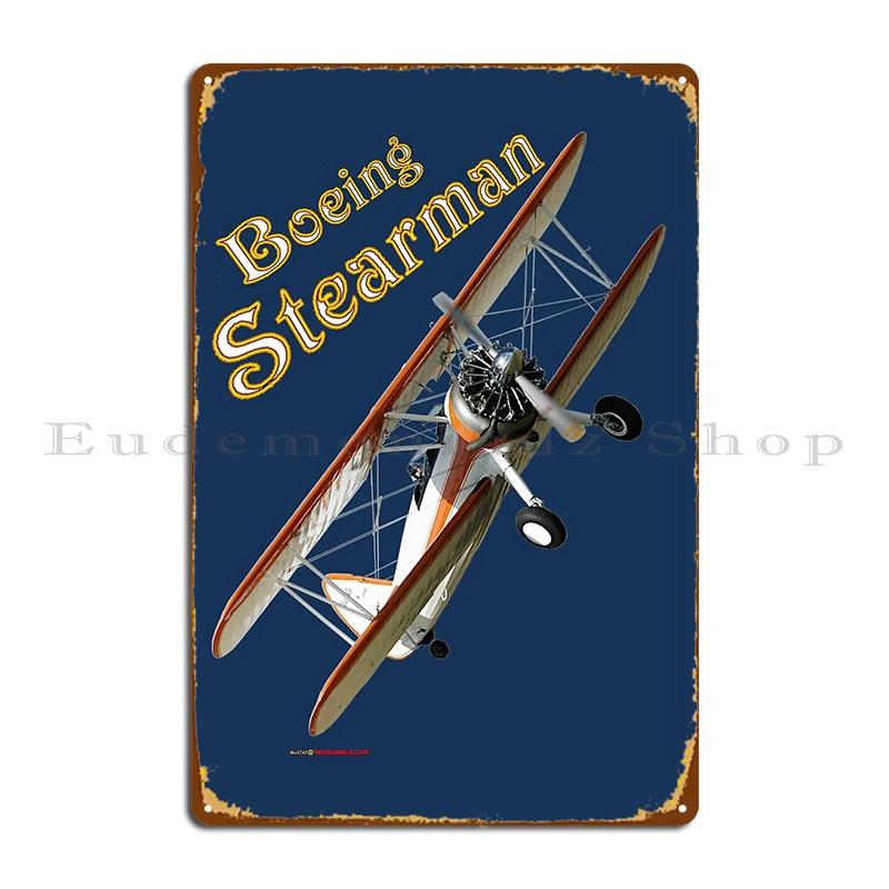 

Plane And Simple Boeing Stearman Vh Rac Metal Signs Garage Print Garage Cinema Garage Tin Sign Poster 20x30cm