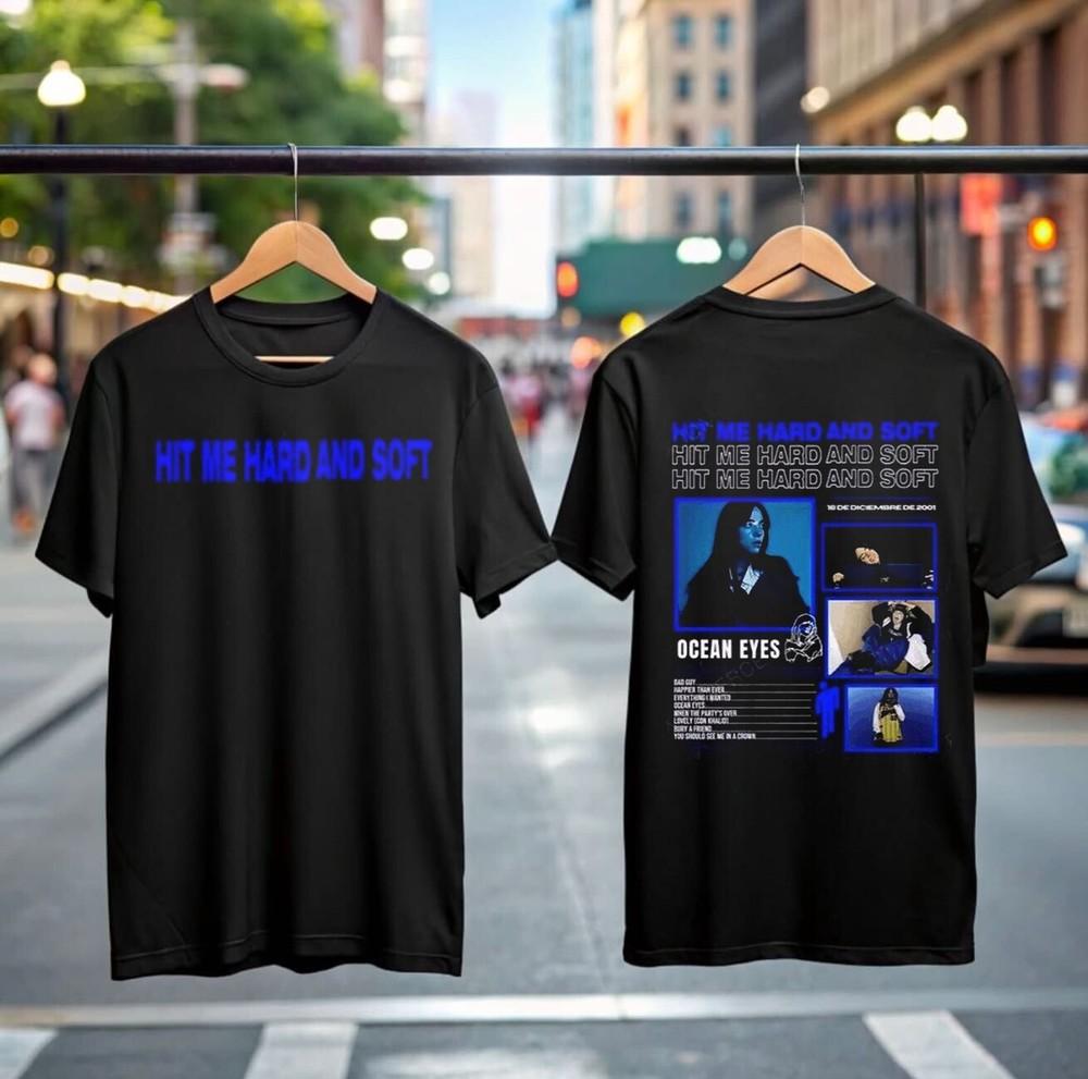 

Billie Eilish Hit Me Hard and Soft T Shirt, Unique Alternative Fan Gift, Y2k Tee 4XL