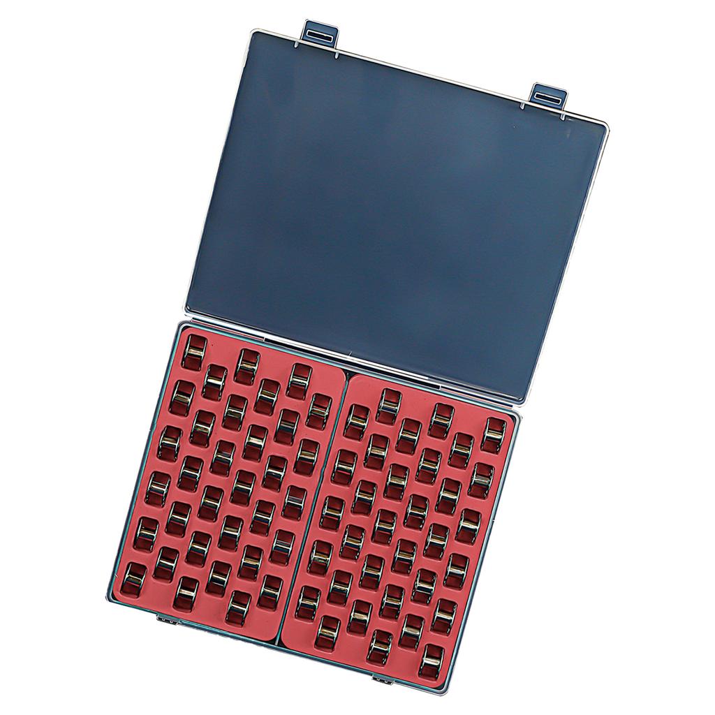 33/66 Fächer Spulen Aufbewahrungsbox Spulen Etui Spulen Organizer mit Deckel Nähzubehör für Bastelhobbyisten