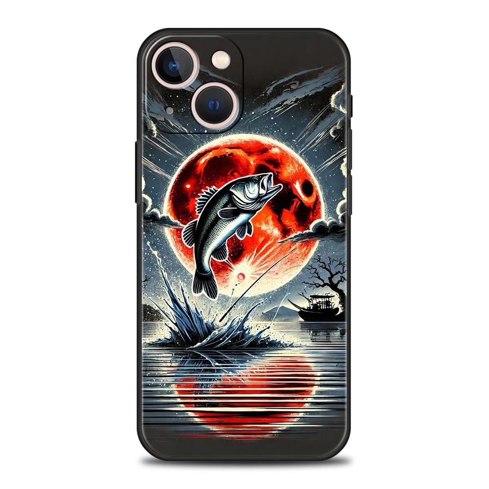 Hunting Fishing Man Phone Case Cover for iPhone 17 16 15 14 13 12 11 Pro Max 17 Air Plus Shockproof Soft TPU Shell Fundas Capas