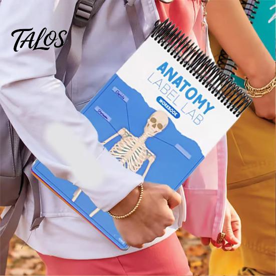 A&P Exam Prep Materials Anatomy Label Lab Workbook Human Illustrations 100+ Reusable Practice Book Full-Color Dry-Erase Pages Educational Resource for