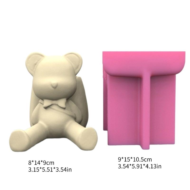 Betonové formy Formy na květináče Medvěd s taškou Tvarované Ručně vyráběné Silikonové formy Silikonový materiál pro DIY Květináč Váza