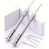 5pcs/set Leather Sewing Awl Set Replaceable Multifunctional Shoes Repair Tool Kit Punch Stitching Needles DIY Sewing Leathercraft