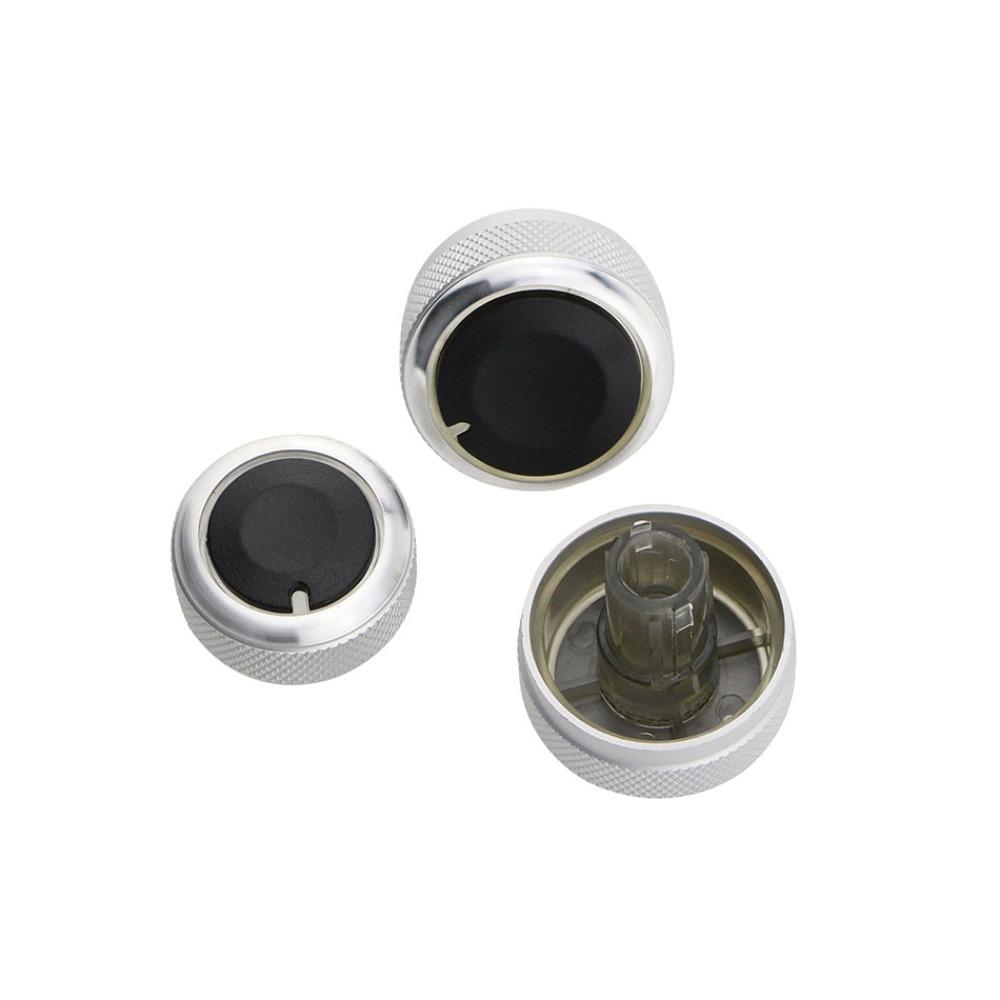 3Pcs Car AC Knob for Volkswagen VW Passat B6 B7 3C Skoda Octavia A5 MK6 Bora Golf 5 Tiguan Touran Air Conditioning Knobs