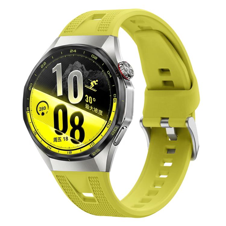 Geflochtenes einfarbiges Silikon-Uhrenarmband für Huawei Watch GT7 Pro / GT6 Pro 46mm, Verstellbares Ersatz-Armband, Nur Armband