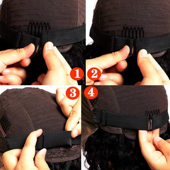 3Pcs 2.5/3/3.5CM Adjustable Wig Band Removable Non-slip Wig Elastic Strap Glueless Wig Making Headband Wig Cap Accessories