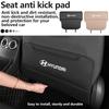 Leather Car Anti-dirty Seat Back Protective Mat Anti Kick Pad For Hyundai Genesis N-LINE I10 I20 I30 I40 IX20 IX35 Kona Getz Lf3