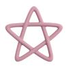 Baby Silicone Teethers Toy Food Grade Newborn Pacifier Molar Chewing Teething Toy Cartoon Star Baby Grip Training Toy