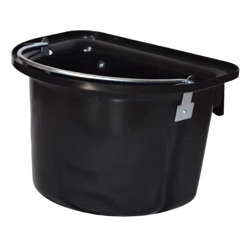 Horse feed Bucket Horse Feeder Hanging,Wear Resistant Water Feeder feed Trough Livestock Feeding Container for Ranch Outside