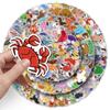 200 Cartoon Animals Doodles Cute Cartoon Hand-drawn DIY Hand Ledger Skateboard Suitcase Stickers Waterproof