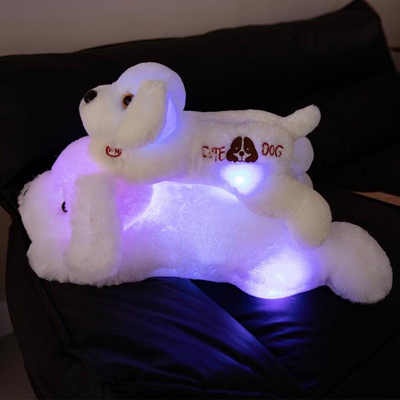 Glow In the Dark Plush Dog Toy, Floppy Stuffed Animal, Cuddly Companion for Kids, Soft & Light Up, Birthday Gift