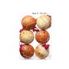 6Pcs Christmas Ball Ornaments DIY Shatterproof Christmas Tree Hanging Ornaments for Festivals Office Hotel Halloween Party Favor