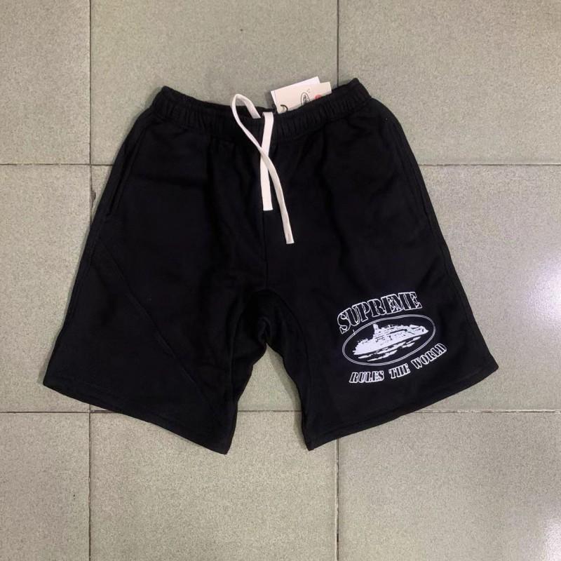 Cort Short Devil Island Print Shorts Mens Hip Hop Skate Casual Sweatpants Trendy Streetwear