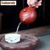 HOYIHM 111ml Yixing Purple Clay Teapots Handmade Nine-tailed Fox Xishi Pot Raw Ore Dahongpao Mud Kettle With Infuser Zisha Tea