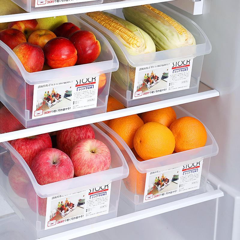 Clear Plastic Refrigerator Storage Drawer for Eggs and Food 28.5x16x12 cm