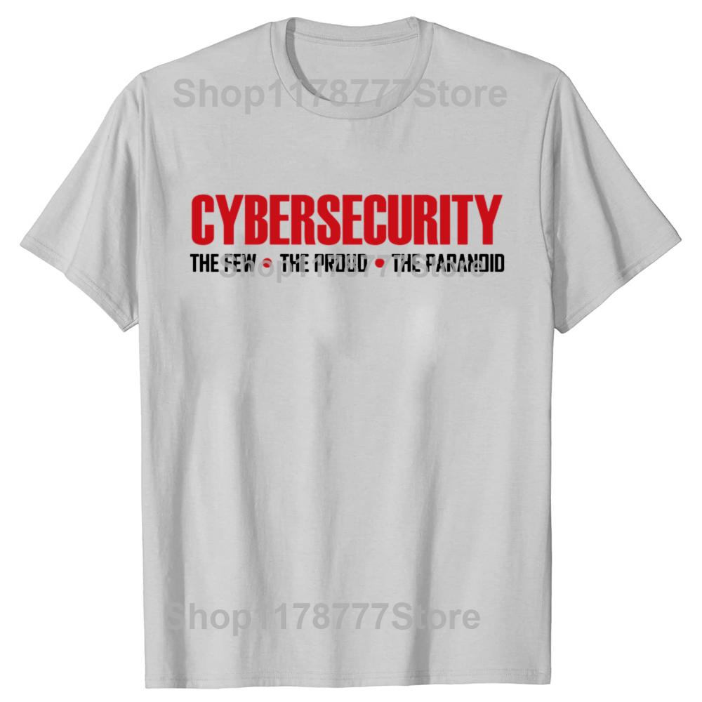 Funny Cybersecurity Cyber Security T Shirts Short Sleeve Birthday Gifts Mens Clothing Fashion Casual Loose Oversized T Shirt