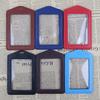 Pu Leather Id Badge Case Clear And Color Border Lanyard Holes Bank Credit Card Holders Id Badge Holders Accessories