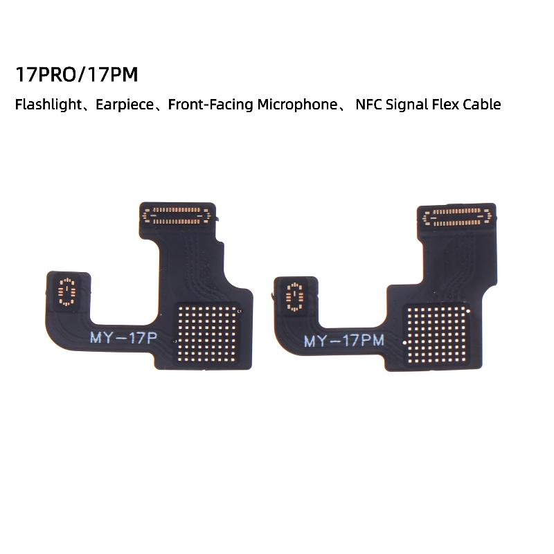 Ycs 17Pro/Pm Earpiece Flash Cable For Ios Cell Phone Repair Wiring Front Microphone Nfc Signal Cable