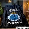 Custom Name Cruzeiro FC Pride Throws Blanket Flannel Blankets for Couch Bed Gifts for Men Women Picnic Blanket Christmas Fan Gifts