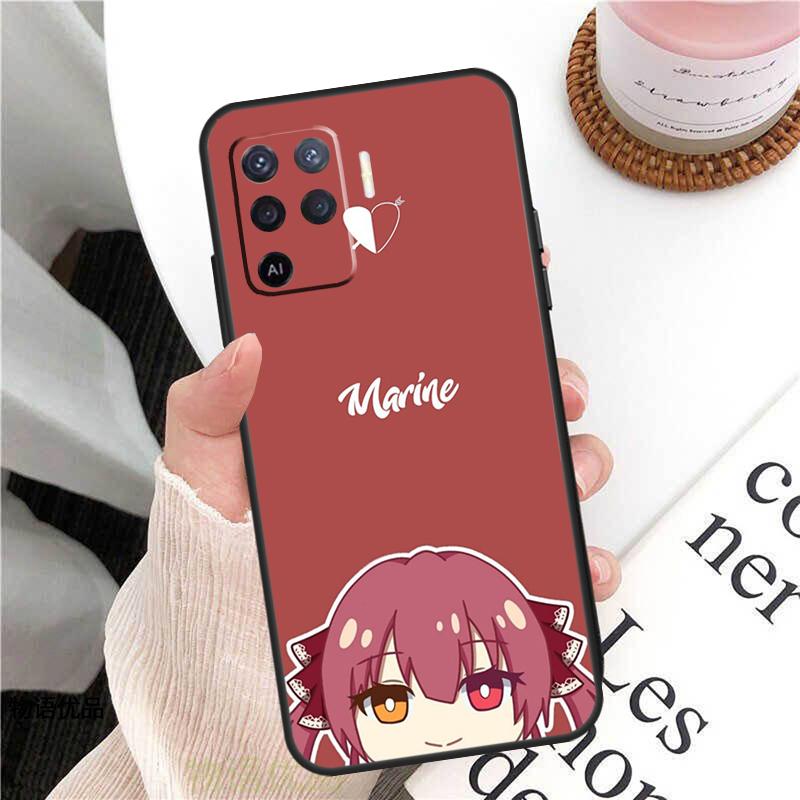 Houshou Marine Hololive Case For Oppo A78 A54 A74 A94 A17 A57 A77 A76 A16 A96 A18 A60 A80 A40 A38 A58 A98 A15 A5 Pro