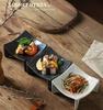Small Ceramic Plate Barbecue Dipping Sashimi Sushi Soy Sauce Dishes Home Desktop Snack Fruit Dessert Plates