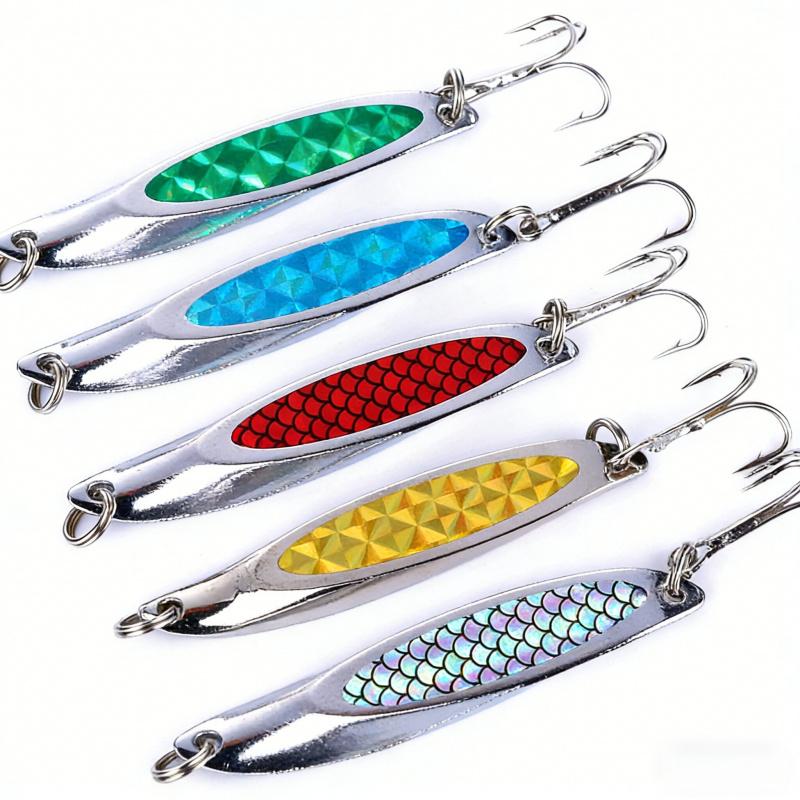 Bevel Cut Sequin Lure Bait7cm21gMetal Long Casting Lure for Sea Fishing, Special for Bass and Perch, Freshwater Version