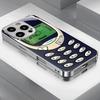 Minimalist Business Electroplated Silvery Vintage Phone Case Suitable for iPhone 16 15 14 13 13 Pro 13 Pro Max 12 11