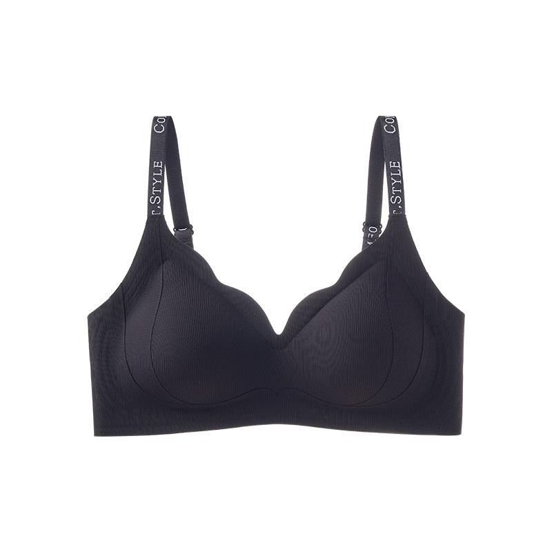 Petal cup gathered small chest comfortable support pull anti-sagging bra cover spring